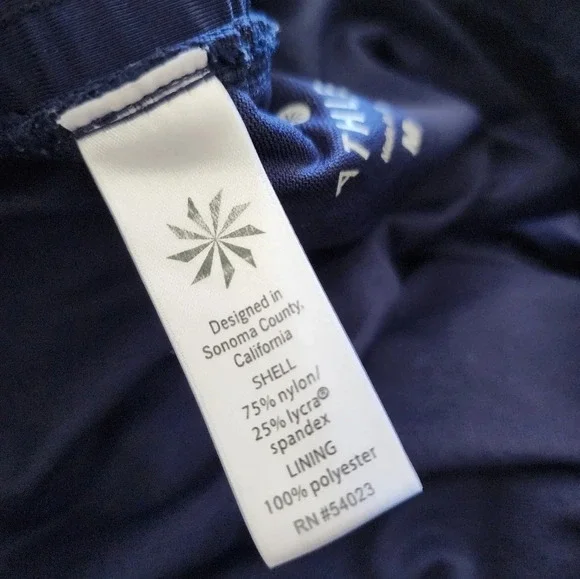 Athleta Size Medium shorts navy color - Picture 2 of 7